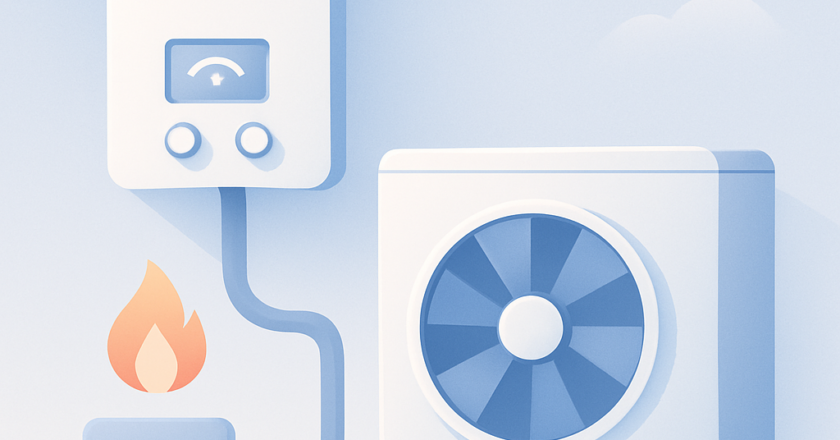 vermogen warmtepomp op basis van gasverbruik